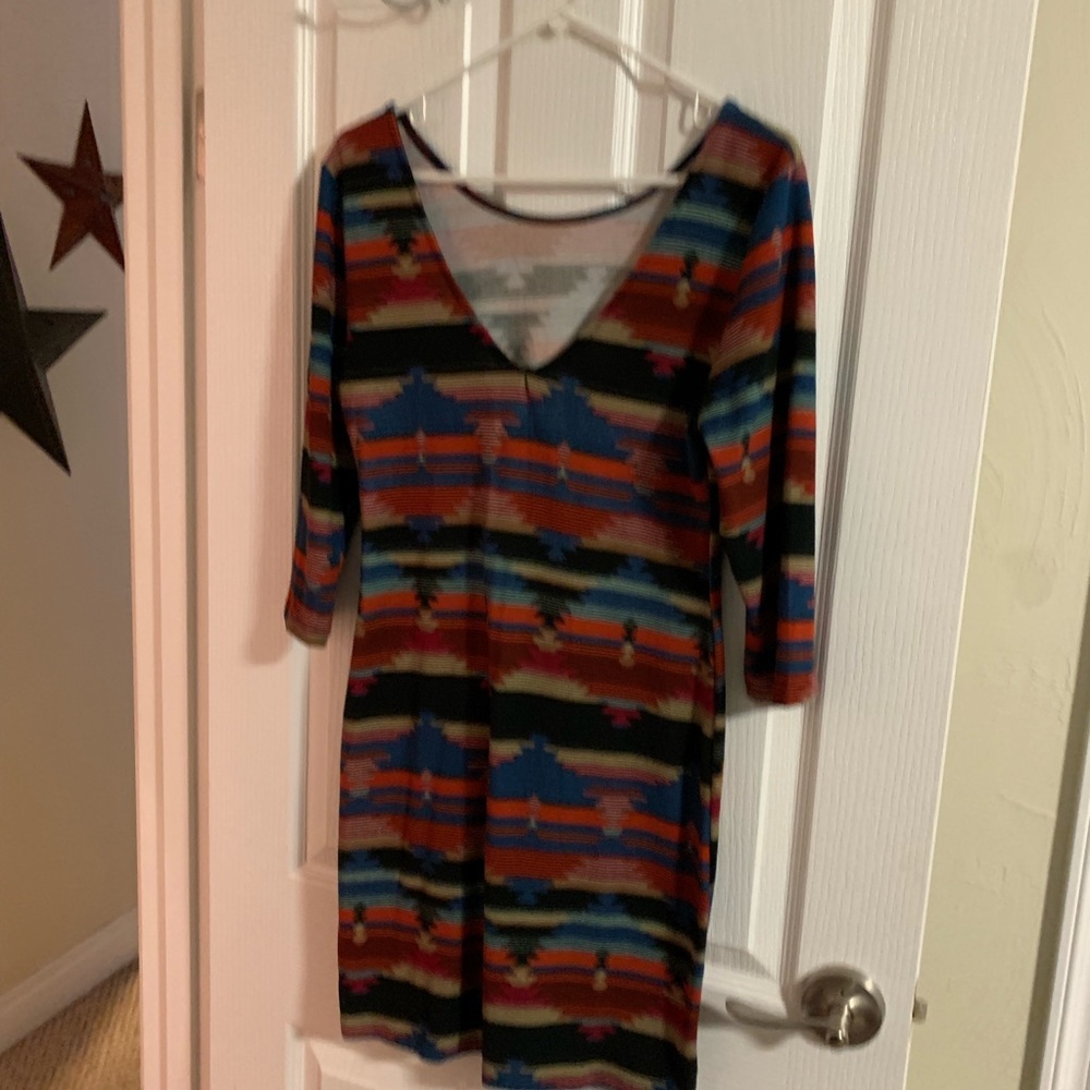 American Rag Aztec print mini dress size large